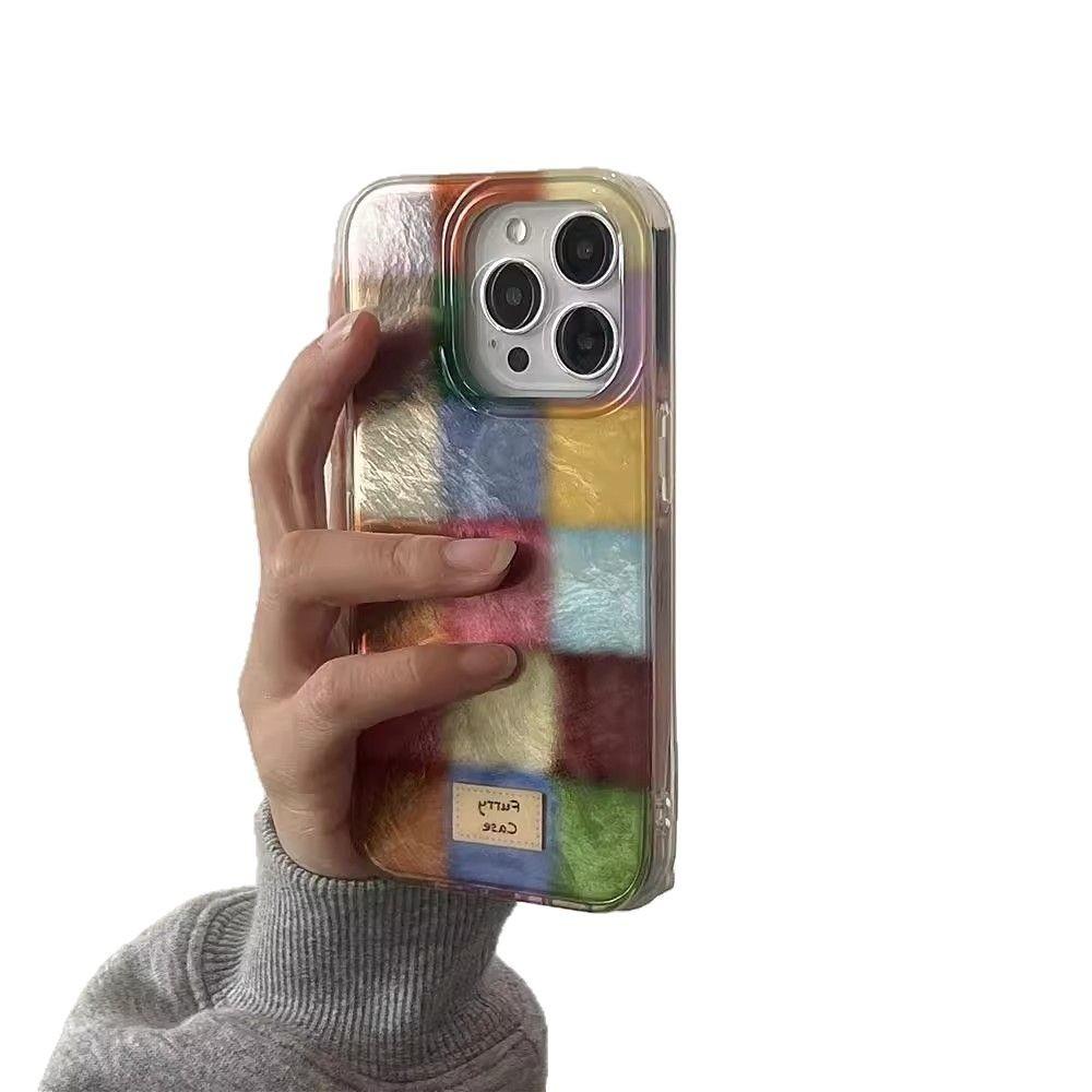Цветные квадраты подходят для чехла для мобильного телефона iPhone 16 simple 15PRO/13, Apple 14promax новый IMD