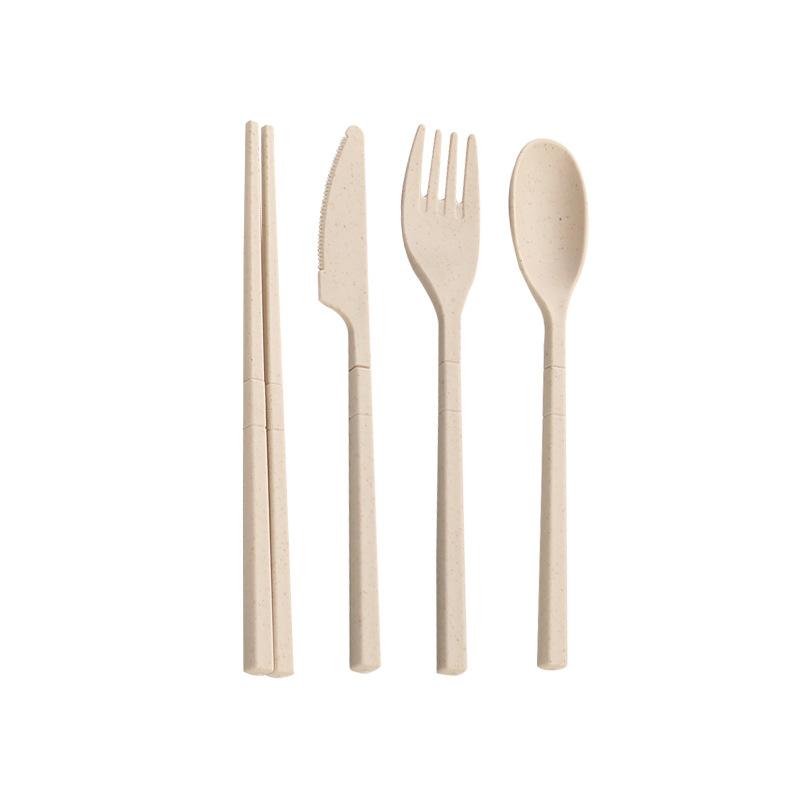 Портативный складной набор столовых приборов для использования на открытом воздухе Нож Вилка Ложка и Палочки для еды