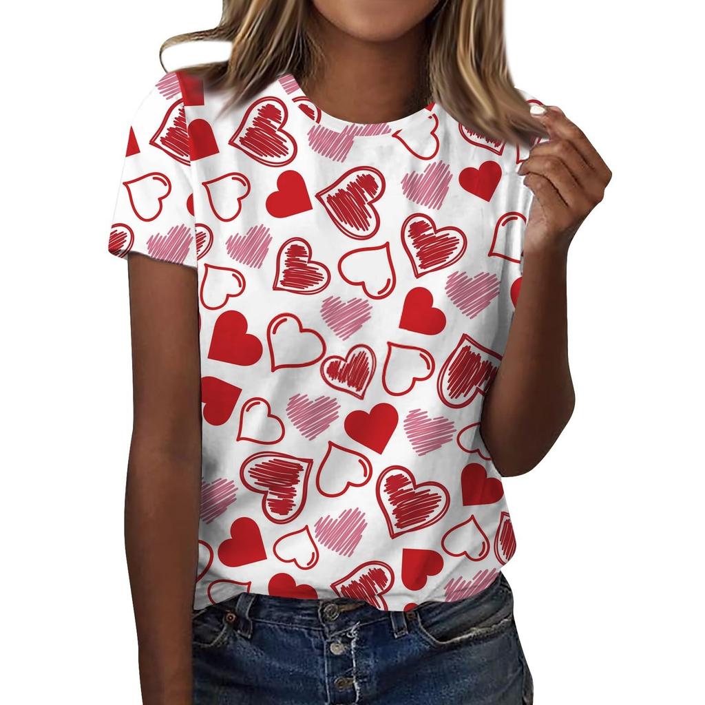 Футболки с цветочным принтом «Роза», женская модная футболка с коротким рукавом и круглым вырезом, Y2k Harajuku, футболки больших размеров, топы, женская одежда