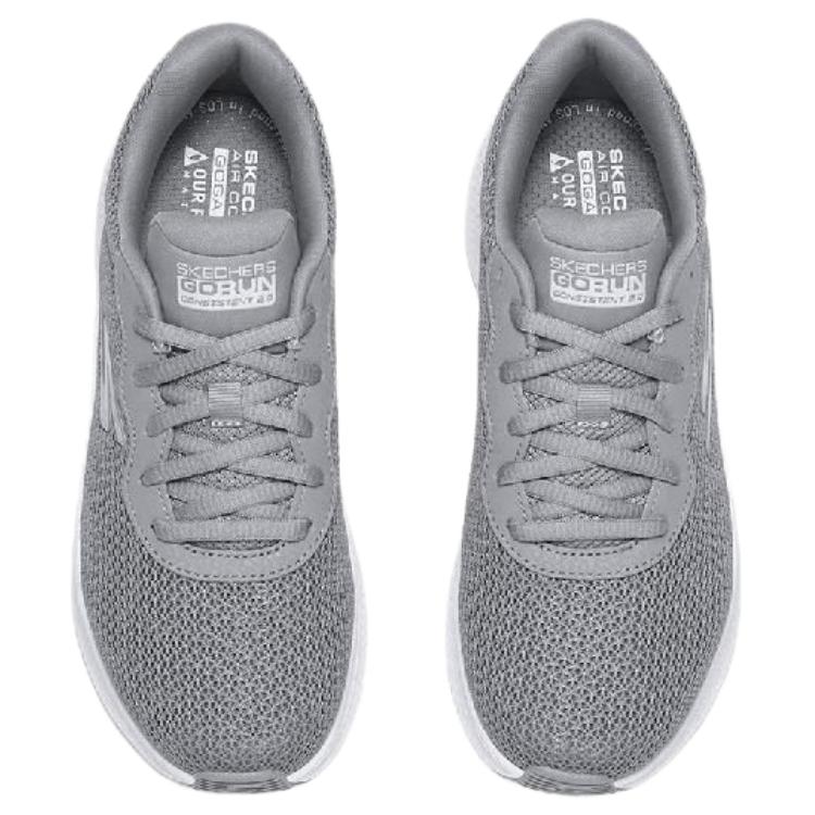 Skechers Go Run Consistent 2.0 Универсальные Удобные Низкие Кроссовки для Бега Женские Кроссовки Серый 128605-GRY