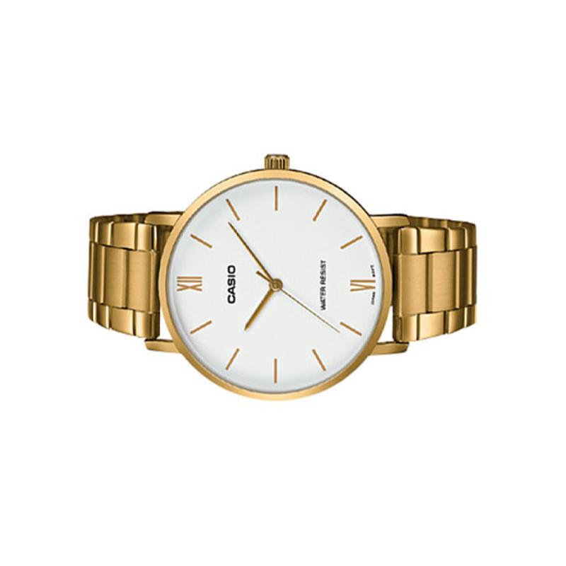 Casio Серия STANDARD, простые, модные, для бизнеса и повседневной носки, классические стрелки, римская шкала, водонепроницаемые, кварцевый механизм, японские и MTP-VT01G-7B