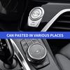 ZBAT5 1/2/5/10pcs Car Steering Wheel Badge Stickers Car Door Handle Label Decal For Opel Astra j Insignia Astra g Corsa Zafira Mokka