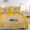 3pcs bedding set Golden State Warriors Basketball Includes 1 Comforter + 2 Pillowcases, Without Pillow Inserts, Soft Comfortable,a0910236