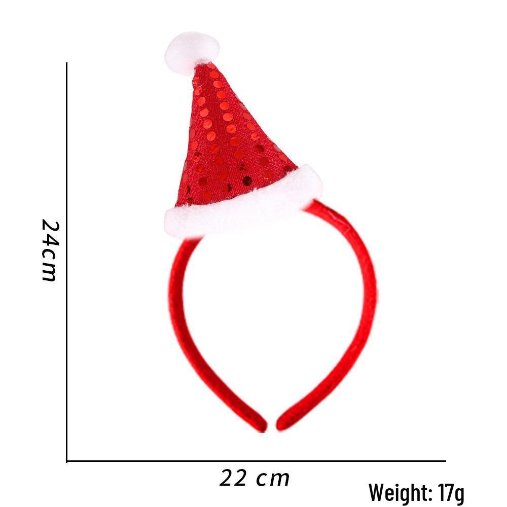 Festive Christmas Headband: Santa Claus, Reindeer & Tree Antler Headpiece for Holiday Parties