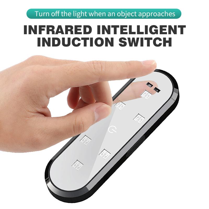 Car Led Multifunctional Welcome Light Magnetic USB Charging Auto Infrared Open Door Safe Anti-collision Warning Signal Lamp