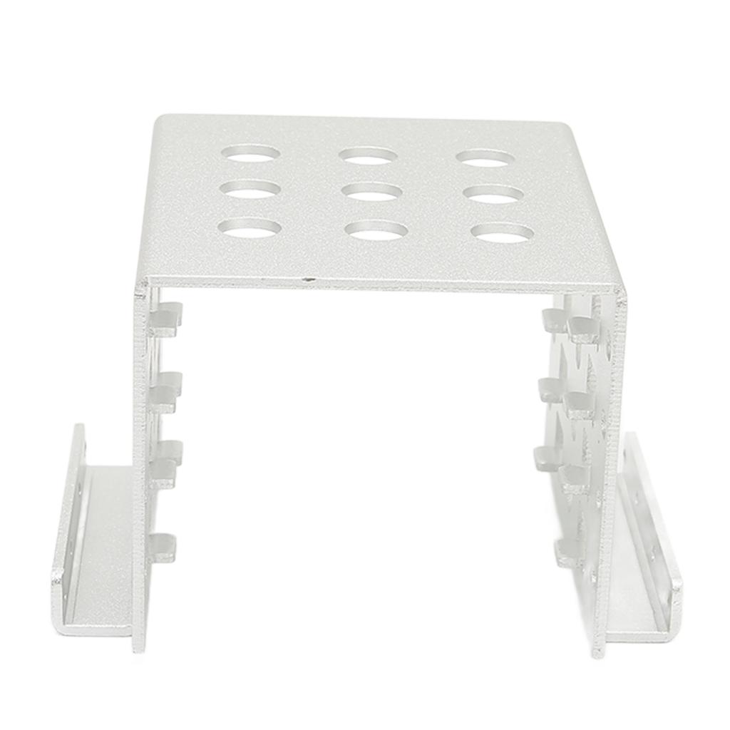 2.5in Mounting Rack Aluminium Alloy Hollow Design High Hardness 2.5in Hard Drive Cage for 2.5in IDE SSD (Not Inclube Hard Disk)