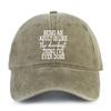 Being An Adult Is Dumb Quote Baseball Cap Distressed Washed Dad Hat Adjustable Adult Casual Sun Cap