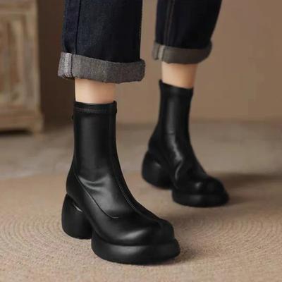 2024 Ботильоны женские новые готические стиль сексуальные элегантные массивные платформы для ходьбы удобные женские туфли на платформе 35-40