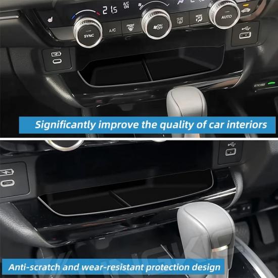 Скрытая центральная накладка для Honda Vezel HRV HR-V 2025 Органайзер для вещевого ящика центральной консоли Запасные аксессуары для интерьера автомобиля