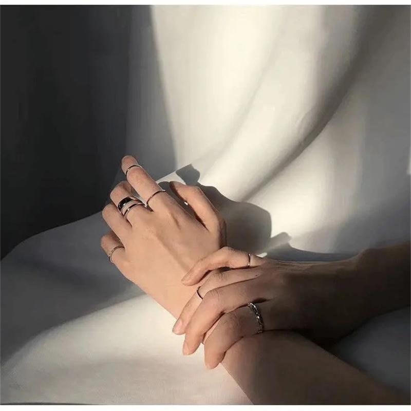 7 шт. простые винтажные кольца для женщин и девочек, подарок, маленькие украшения в стиле бохо, готики, хип-хопа, женские кольца на костяшки пальцев, эффектные украшения для рок-вечеринки