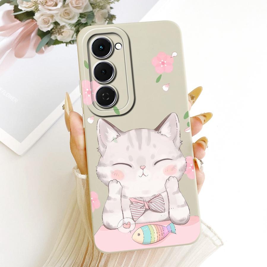 Чехол для Tecno Spark 40 Pro Plus Модный Цветок Мягкий Силикон Защитная Крышка для Линзы Для Tecno Spark 40Pro 40C Spark 40Pro+ Чехол