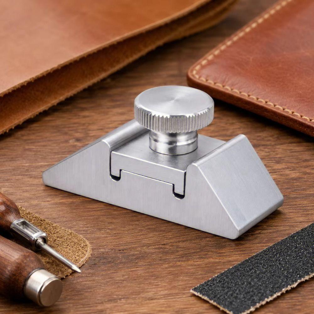 Sturdy Material Leather Edge Sanding Holder Portable Polishing Bracket Surface Smoothing