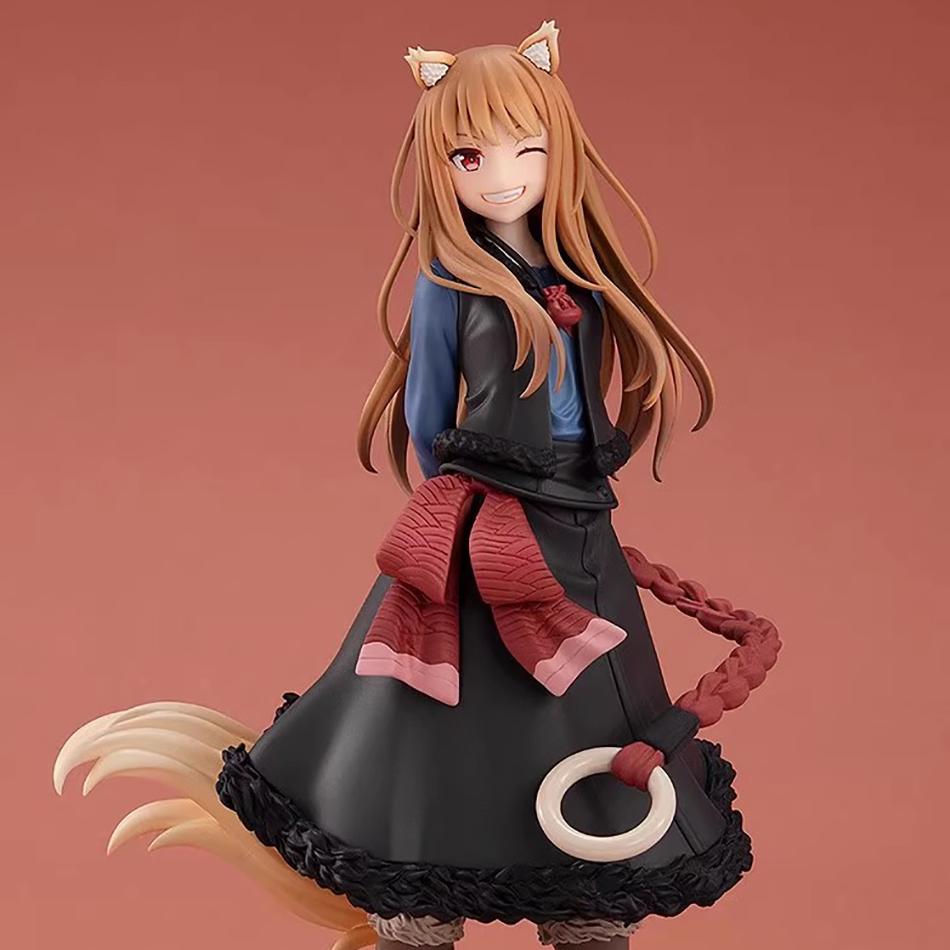 17см Фигурка Волка из аниме Spice Wolf Холо Экшн Коллекционные Украшения Модель Игрушки Подарок МЕРЧАНТ ВСТРЕЧАЕТ МУДРЕЦА ПВХ и Детализированная Подвижная Позаble