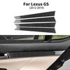 Декоративные полоски-защитники на панель двери автомобиля из углеродного волокна для Lexus GS GS250 GS350 L10 2012-2019 Наклейка на автомобиль Аксессуары для интерьера.