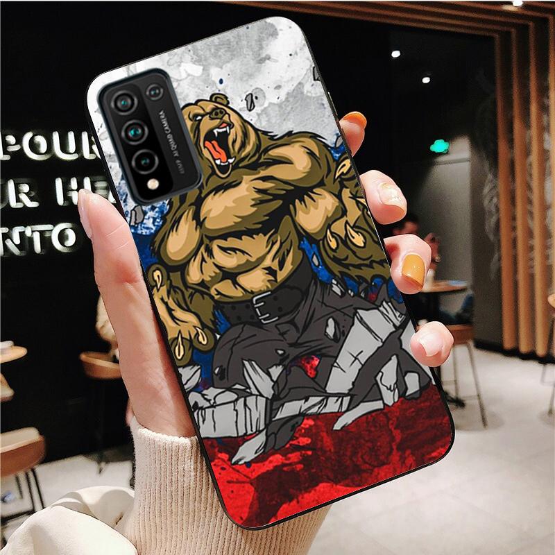 Чехол для телефона с эмблемой российского флага для Huawei Honor 50 10X Lite 20 7A 7C 8X 9X Pro 9A 8A 8S 9S 10i 20S 20lite 7X 10 lite
