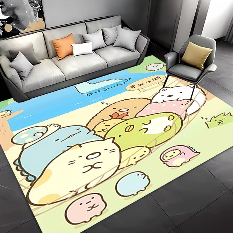 1pc Sumikko Gurashi2 Entrance Mat, Non-Slip Mat Area Rug,Room Decor, Outdoor Decor, Kitchen Rug,Doormat - Machine Washable, Easy to Clean
