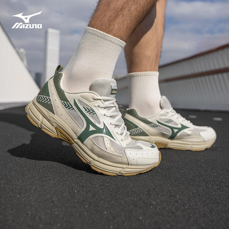 Mizuno Скорость Удобные Ретро Ткань Синтетическая Кожа Прочные Дышащие Легкие Низкие Кроссовки Унисекс кроссовки Светло-зеленые D1GH223022