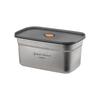 Food Grade Pure Titanium Airtight Storage Container Lunch Camping Refrigerator Leakproof Insulated BPA-Free