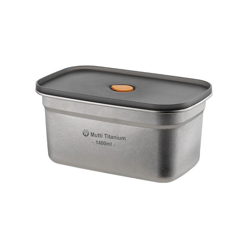 Food Grade Pure Titanium Airtight Storage Container Lunch Camping Refrigerator Leakproof Insulated BPA-Free
