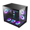 Корпус для настольного компьютера Huntkey S960V2 Blizzard X Panoramic MATX с системой жидкостного охлаждения 360 мм