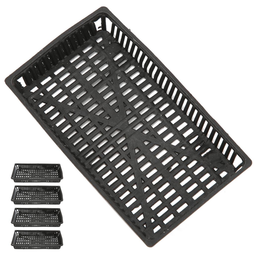 5 шт. корзина для посадки аквариума, пластиковые гидропонные сетчатые горшки для выращивания аквариумных растений