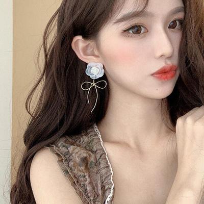 Женские многослойные серьги Aden Flower Gold 925