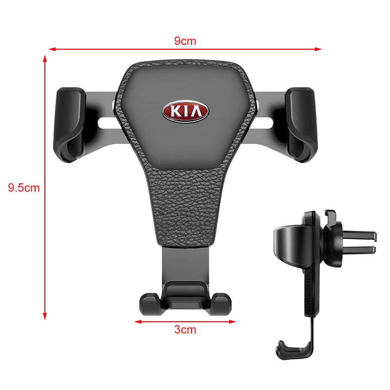 Gravity Car Badge Phone Holder Bracket Air Clip Mount Stand Auto Accessories For KIA Rio Ceed Sportage Cerato Soul Sorento Flip R K2 K3 K5 K6 K7 K8