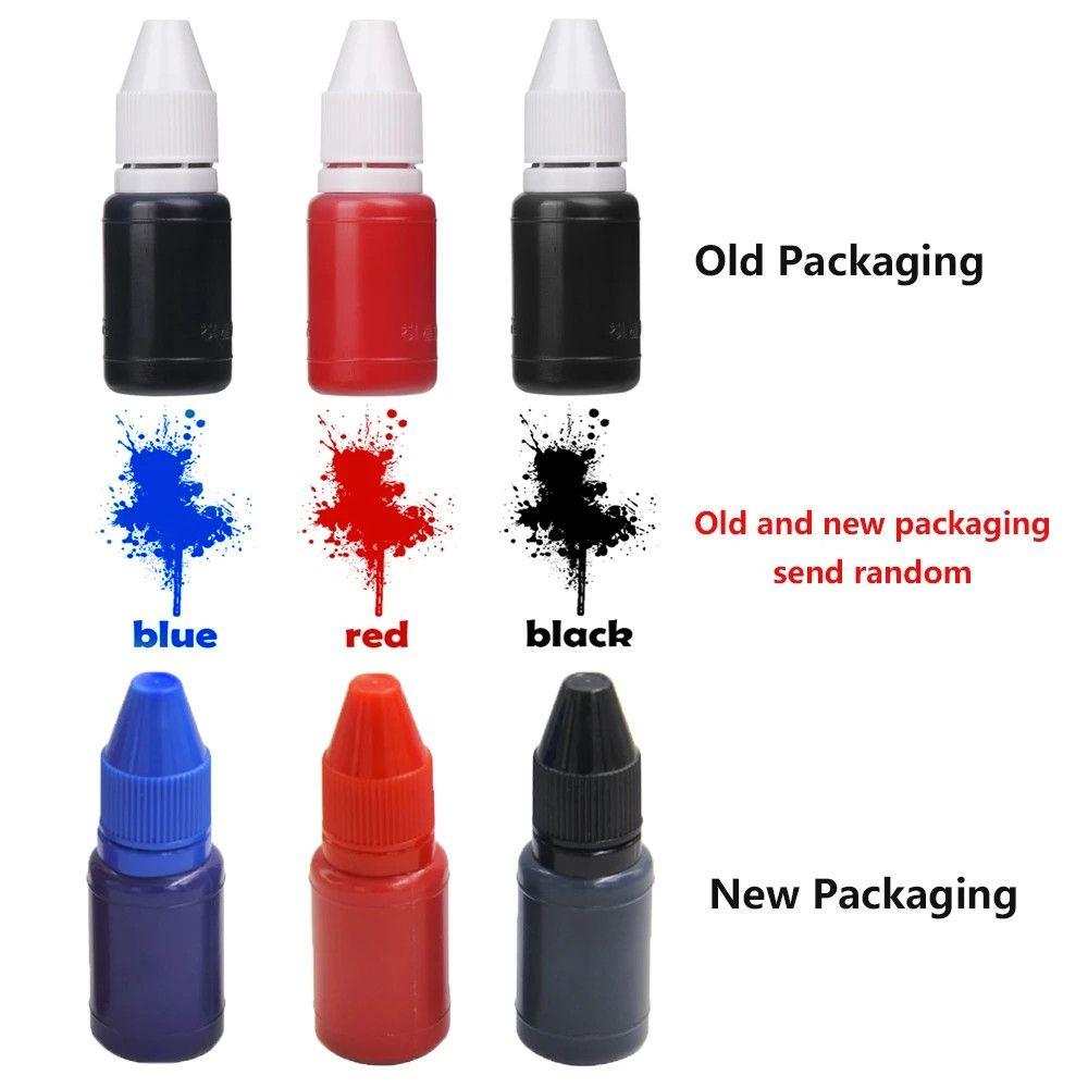 Школьные принадлежности Черная Делать Печать Красная Светочувствительная Штемпельная подушка Флеш Заправка Чернил Печать Штамп Масло 10 мл