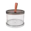 Sealed Spice Jar Airtight Seasoning Storage Organizer Round Stackable Clear Spice Bottle with Handle for Kitchen Counter Pantry