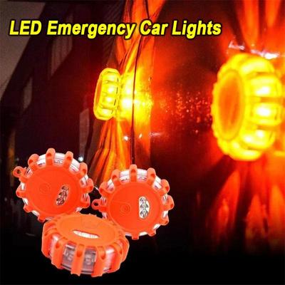 Светодиодные аварийные автомобильные фонари Дорожные фонари Предупреждающие ночные огни Придорожный дисковый маяк Красный синий светодиодный полицейский дорожный светодиодный фонарь