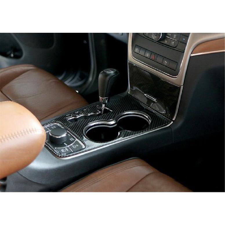 Console Gear Shift Box Cover Trim for Jeep Grand Cherokee 2011-2013 Carbon Fiber