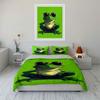 Frog wearing sunglasses pattern. Bedding sets Duvet cover sets Duvet covers Pillowcases(1 * Duvet Cover 2 * Pillowcases without duvet insert)