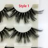 Thick Long Dramatic Wispy Cross Eye Lashes Extension False Eyelashes 25mm Lashes 3D Soft Mink Hair