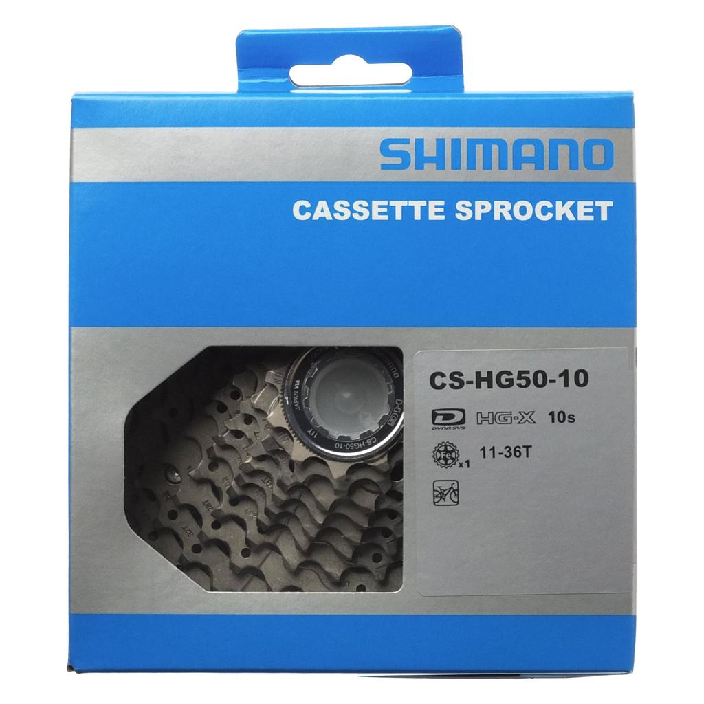 SHIMANO Звездочка кассеты 10S ICSHG5010136 серебристая CS-HG50 11-36T