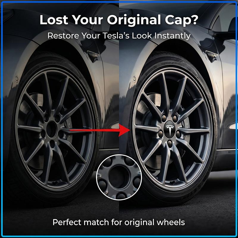 4Pcs 60mm Car Wheel Center Hub Caps Badge Accessories For Tesla Model 3 Model S Model X Model Y Roadster Performance Decor