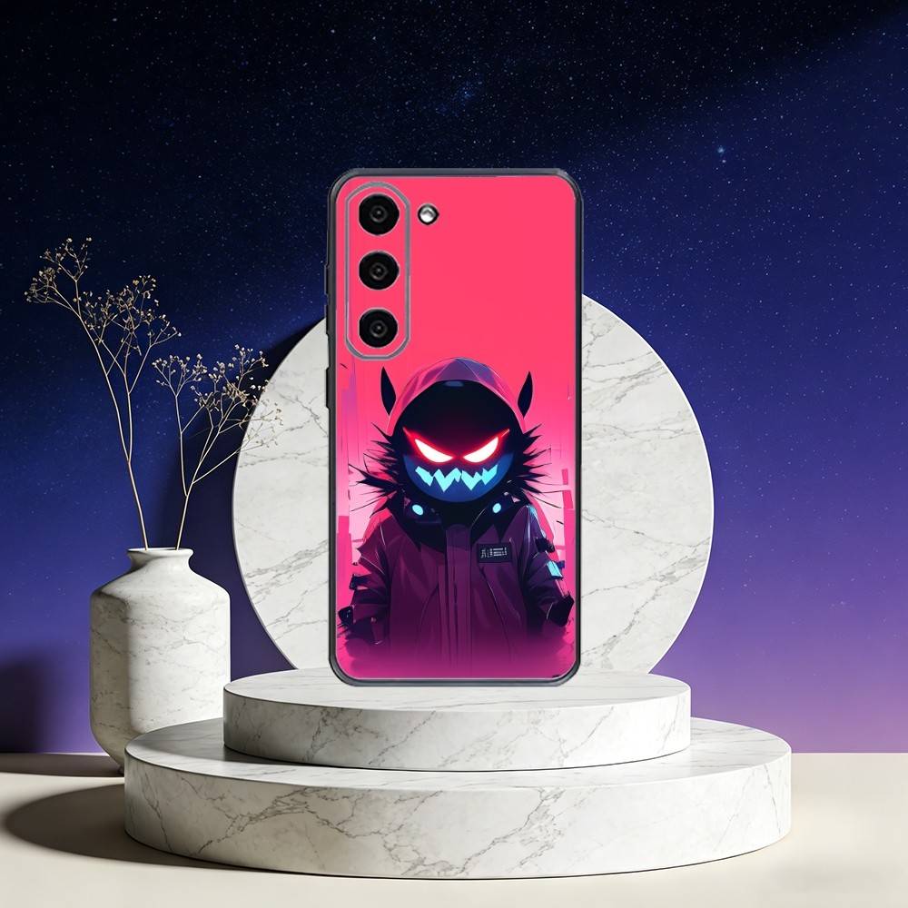 Cool Masked Guy Phone Case For Samsung Galaxy A73,A72,A71,A70,A53,A52,A51,Others Soft Black Cover