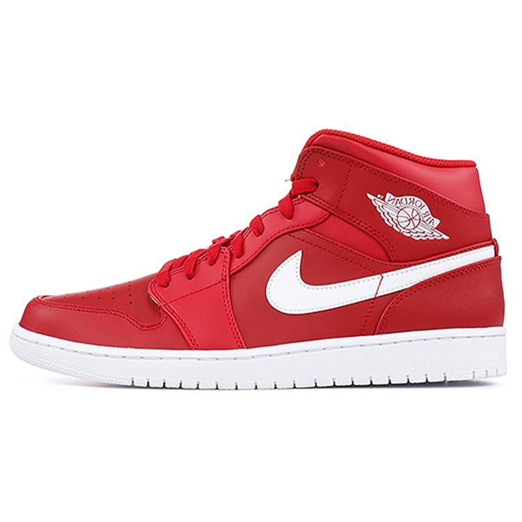 Jordan 1 Ретро Средний Зал Красный Белый 554724-600