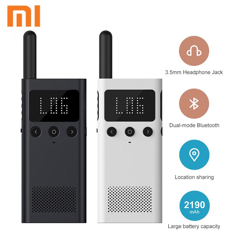 Xiaomi Mijia Smart Walkie Talkie 1S с FM-радиодинамиком, управление через приложение для смартфона, Bluetooth, обмен местоположением, быстрый командный разговор на открытом воздухе