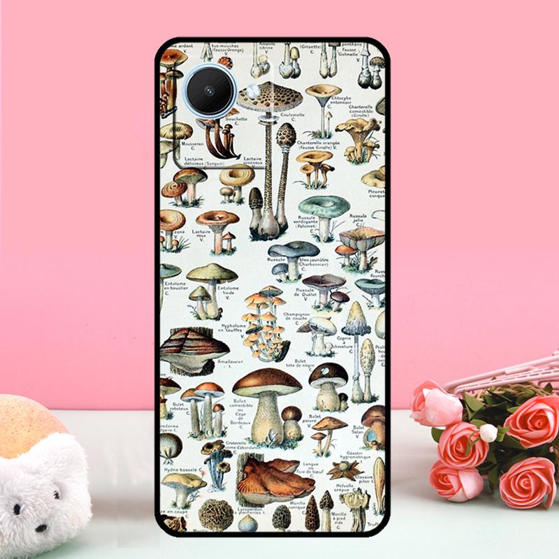 Чехол «Грибной лес» для Realme C55 C53 C35 C33 C30 C25s C21Y C11 C15 GT Neo5 GT3 GT5 9 10 11 12 Pro Plus
