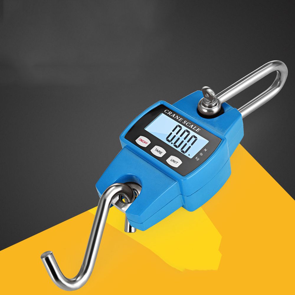 Портативные Весы Балансир Сверхмощные Электронные Весы Крановые Весы 300 кг ЖК-Дисплей Цифровые Весы