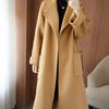 2024 осень-зима корейская версия новое пальто из 100% шерсти двухстороннее кашемировое пальто женское среднее и длинное утолщенное