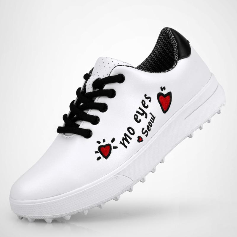 PGM Kid Girl Golf Shoes Size 30-36 Soft Comfortable Outdoor Casual Sneakers Breathable Walking Shoes Luxury Womens Sneakers