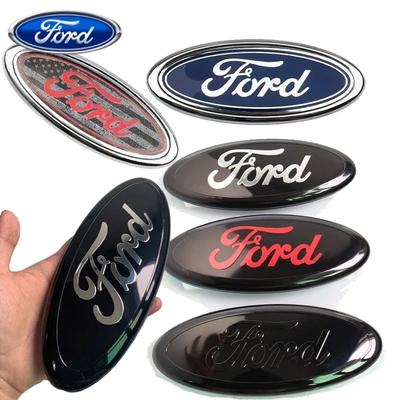 Автомобильная наклейка Ford 11,5x4,5 см Логотип автомобиля для Ford Fiesta Ranger Mondeo Fusion Escape Kuga Edge Focus Mustang Эмблема на задний багажник Наклейка