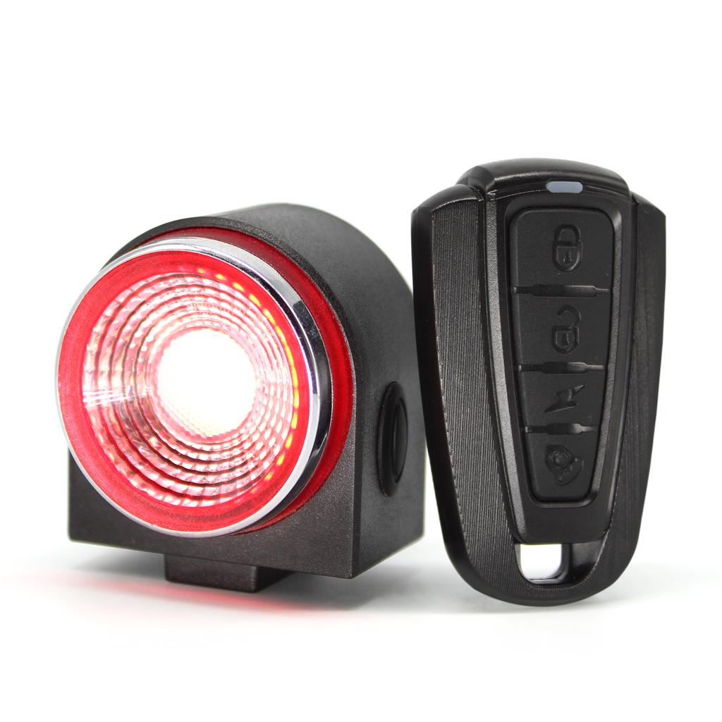 Anti-theft Bike Alarm Rear Light Wireless Remote Control Bicycle Taillight Waterproof Smart Cycling