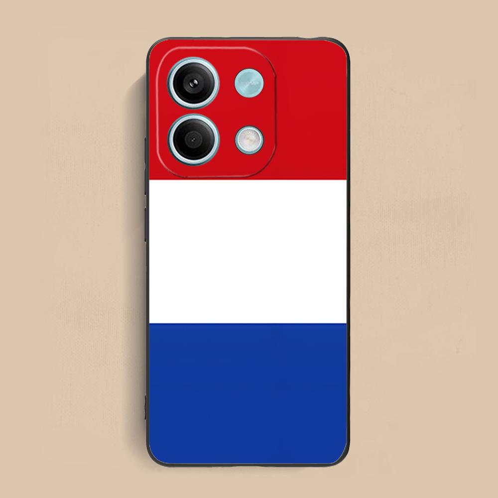 Матовая TPU чехол для мобильного телефона с флагом Нидерландов для Xiaomi Redmi Note 14 13 12 11 S Pro Plus 4G 5G, цветная печать