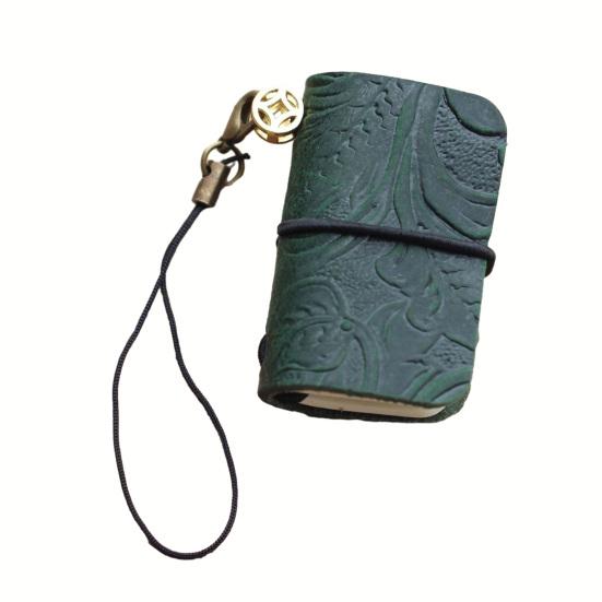 Винтажный милый мини-блокнот с обложкой из искусственной кожи и ремешком, сменный, крошечный дорожный журнал, маленький карманный дневник с книжным блоком для путешествий, для записей