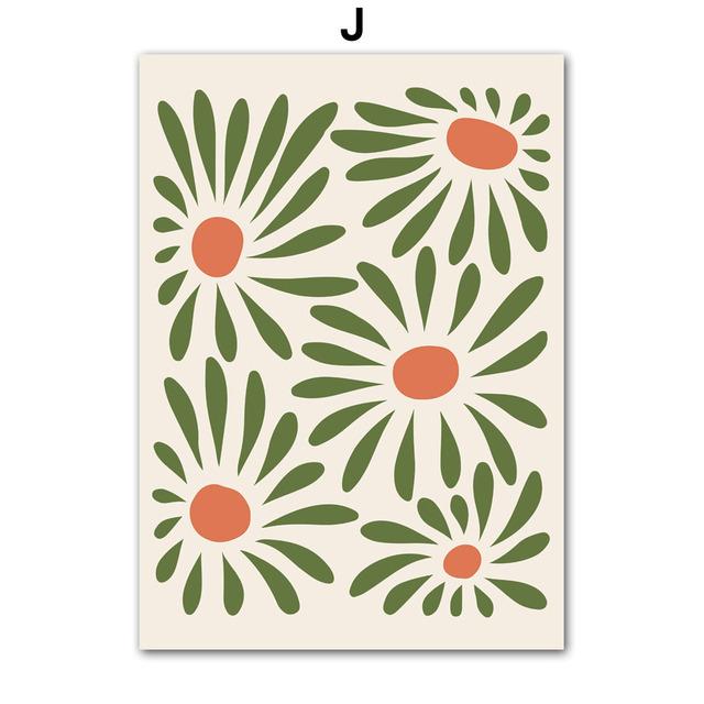 Роза неправильной цветовой гаммы, геометрические фигуры, настенные художественные постеры, принты, скандинавская картина на холсте, абстрактные картины, декор для гостиной