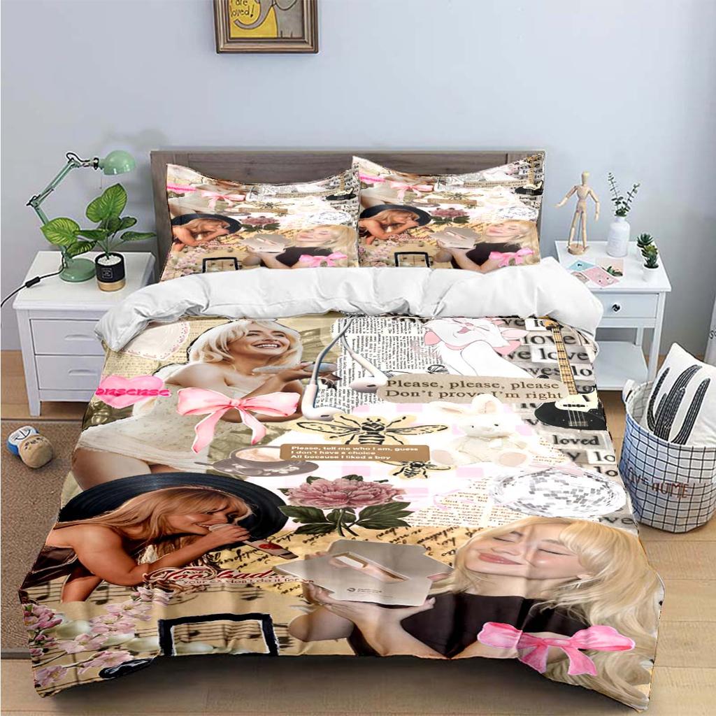 Singer Girls S-Sabrina Carp Print Комплекты постельного белья Изысканный комплект постельного белья Пододеяльник Постельное белье Комплект постельного белья Роскошный подарок