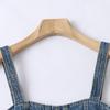 K/11 Summer New Foreign Trade Women clothes Youth Fashion Slim fit Sexy off-Shoulder Pullover Denim Sling Tube Top