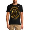 Men's Torn T-Shirt Golden Lion - King of Jungle - Shirt for Men